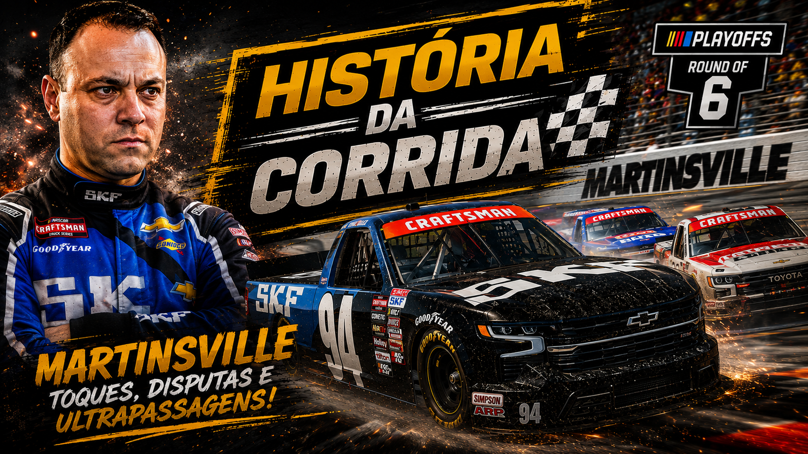 História da Corrida: Do P28 ao P8 em Martinsville — sobrevivência, pancadas e uma vaga no Top 10