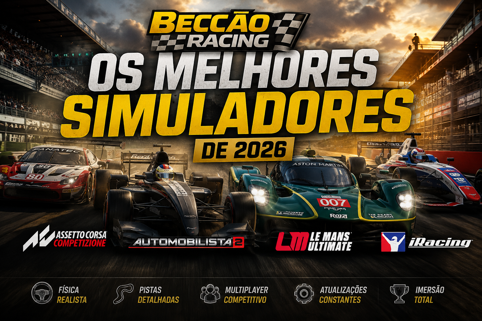 Os melhores simuladores de corrida para jogar em 2026