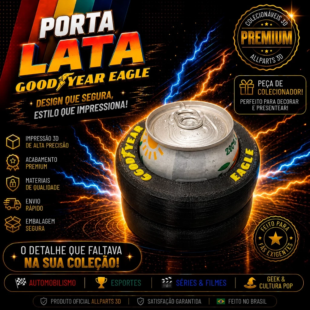 Porta-lata Goodyear Eagle 3D