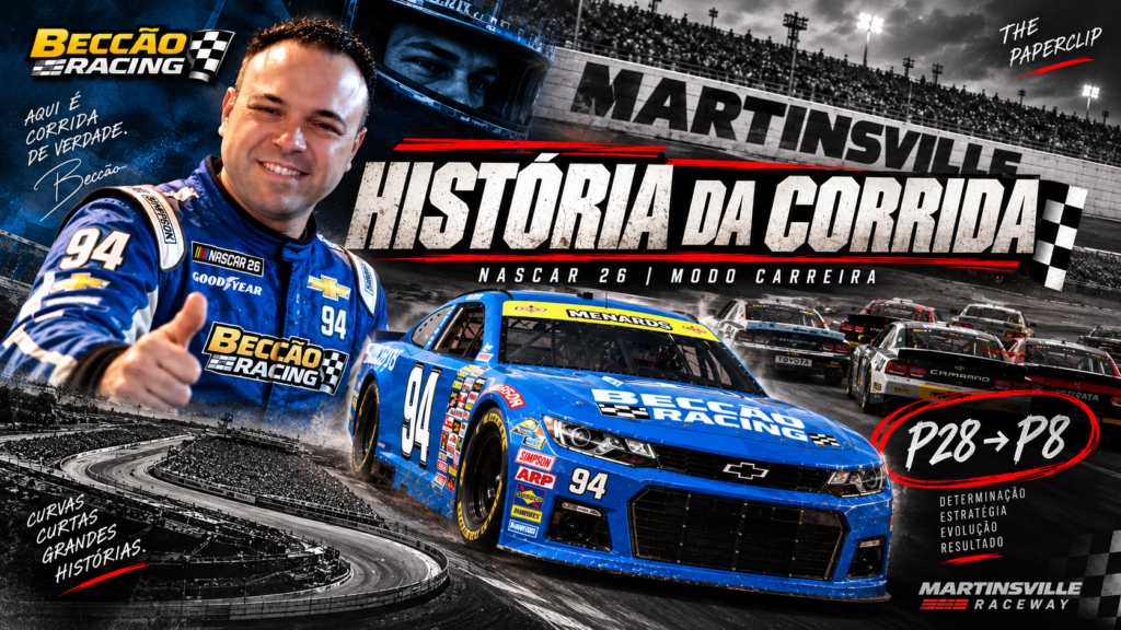 De P26 a P19: sobrevivência, ultrapassagens e evolução em Martinsville no NASCAR 26