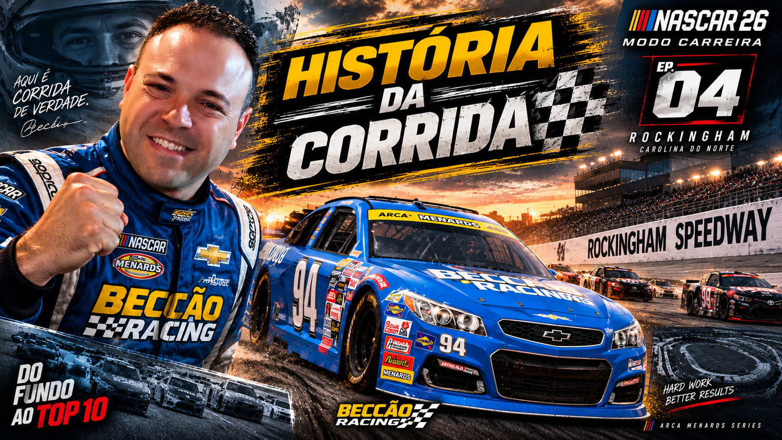 Do P19 ao Top 10: o novo motor muda o jogo em Rockingham no NASCAR 26