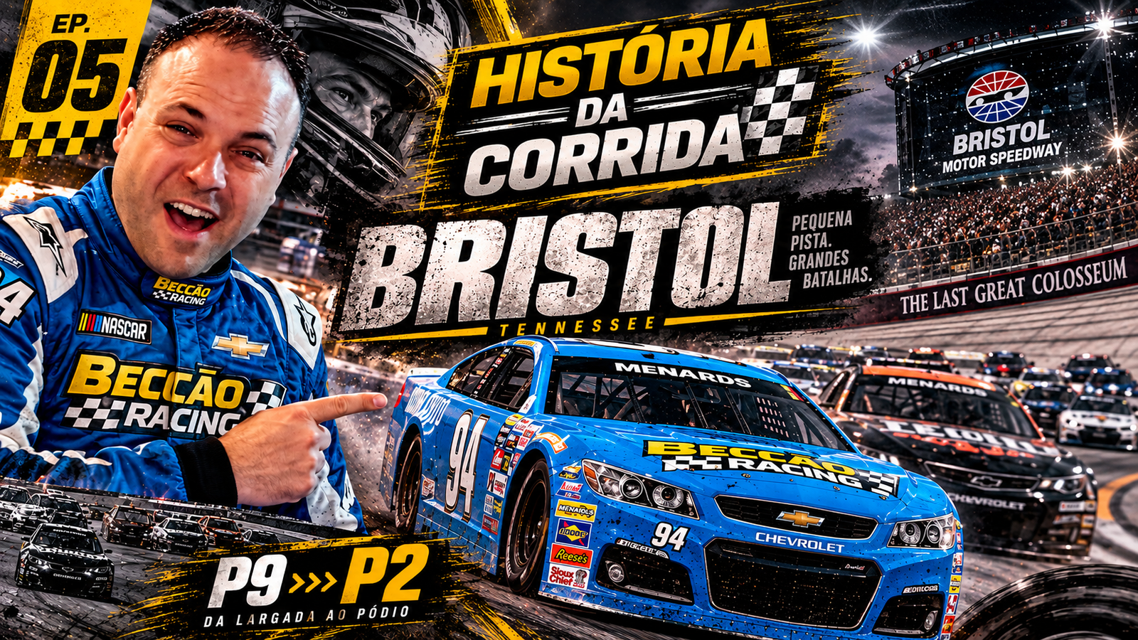 O Milagre em Bristol: Beccão Racing busca o P2 na linha de chegada no NASCAR 26