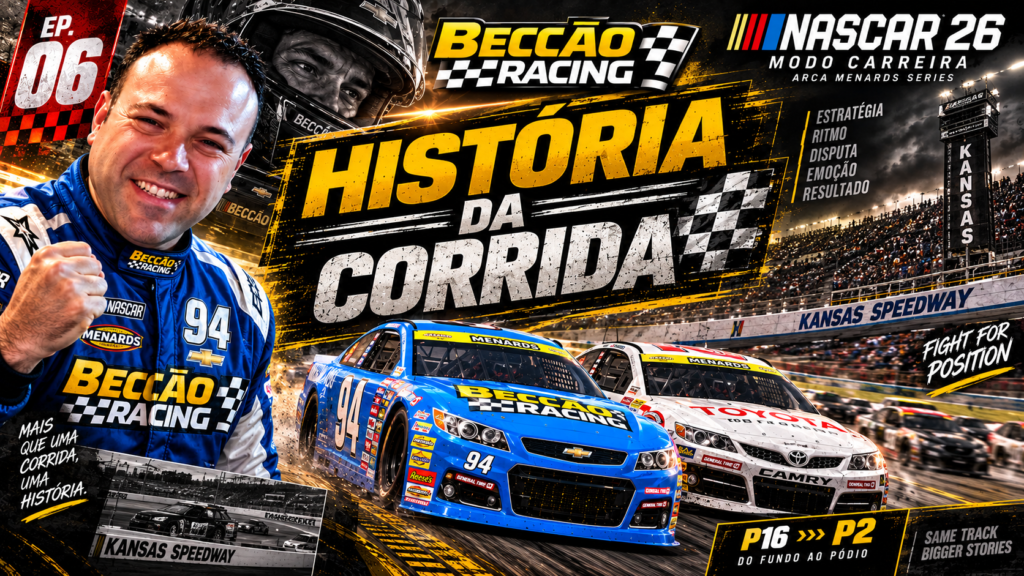 Do P16 ao P2: uma escalada espetacular no Kansas – NASCAR 26