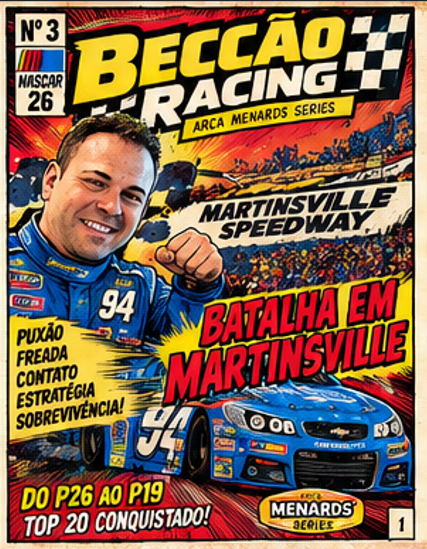 Beccão Racing Comics Nº 03 — Martinsville